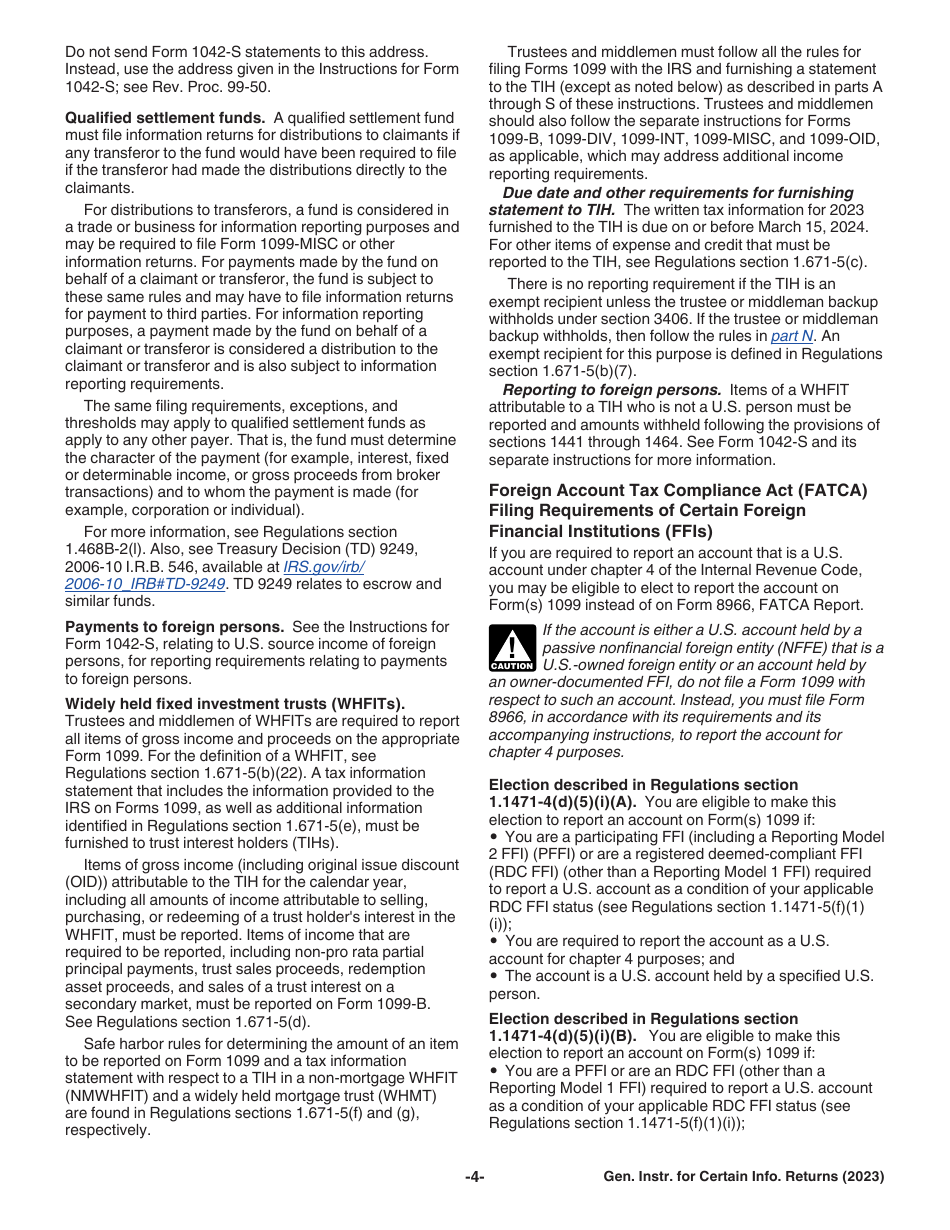 Instructions for IRS Form 1096, 1097, 1098, 1099, 3921, 3922, 5498, W-2G, Page 4