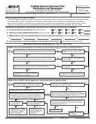 IRS Form 8915-F Qualified Disaster Retirement Plan Distributions and Repayments