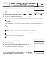 Document preview: IRS Form 8936-A Schedule 1 Qualified Commercial Clean Vehicle Credit Amount