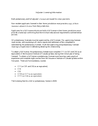 Application for Adjuster&#039;s License - Prince Edward Island, Canada, Page 5