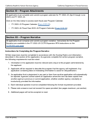 Form CCD34 General Child Care and Development Program Expansion Funds Request for Applications - California, Page 11