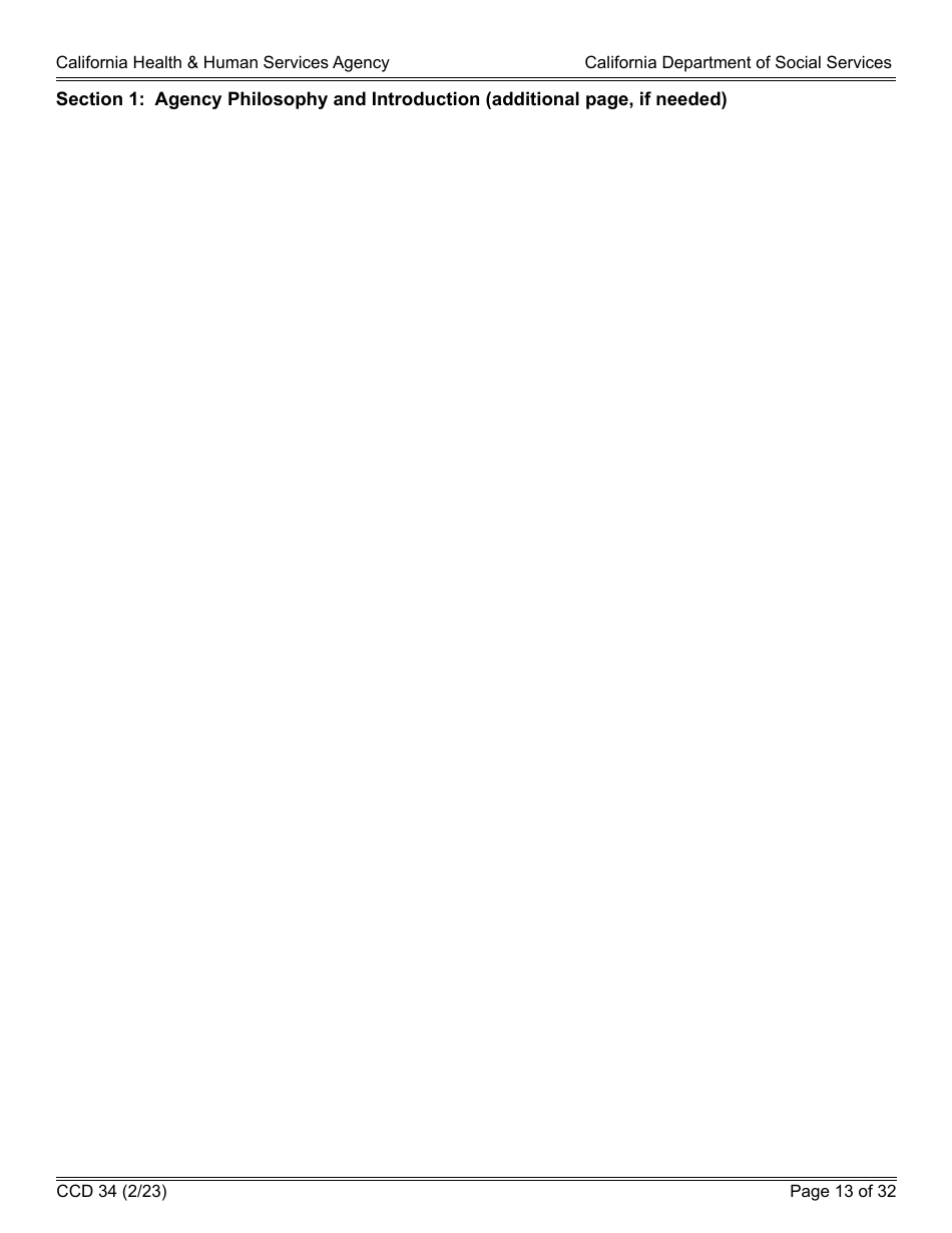 Form CCD34 General Child Care and Development Program Expansion Funds Request for Applications - California, Page 13