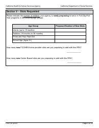 Form CCD34 General Child Care and Development Program Expansion Funds Request for Applications - California, Page 5
