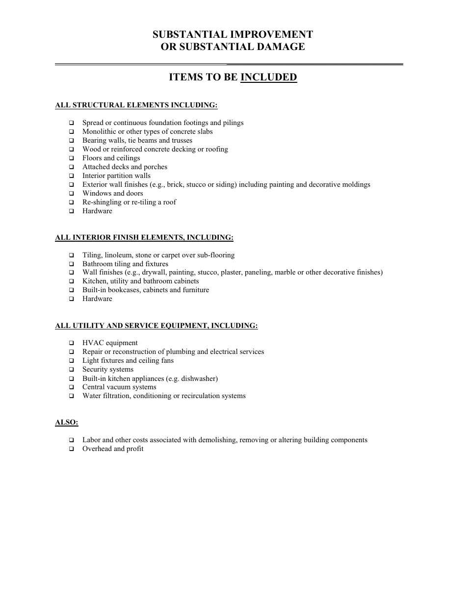 Detailed Construction Cost Breakdown Itemization Package - Lee County, Florida, Page 5