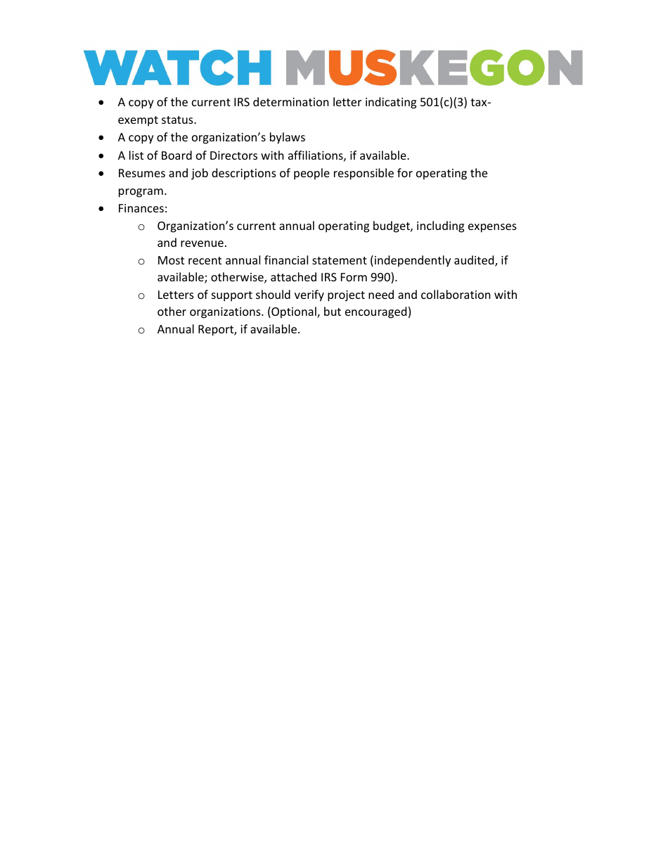 Cdbg Grant Narrative - City of Muskegon, Michigan, Page 3