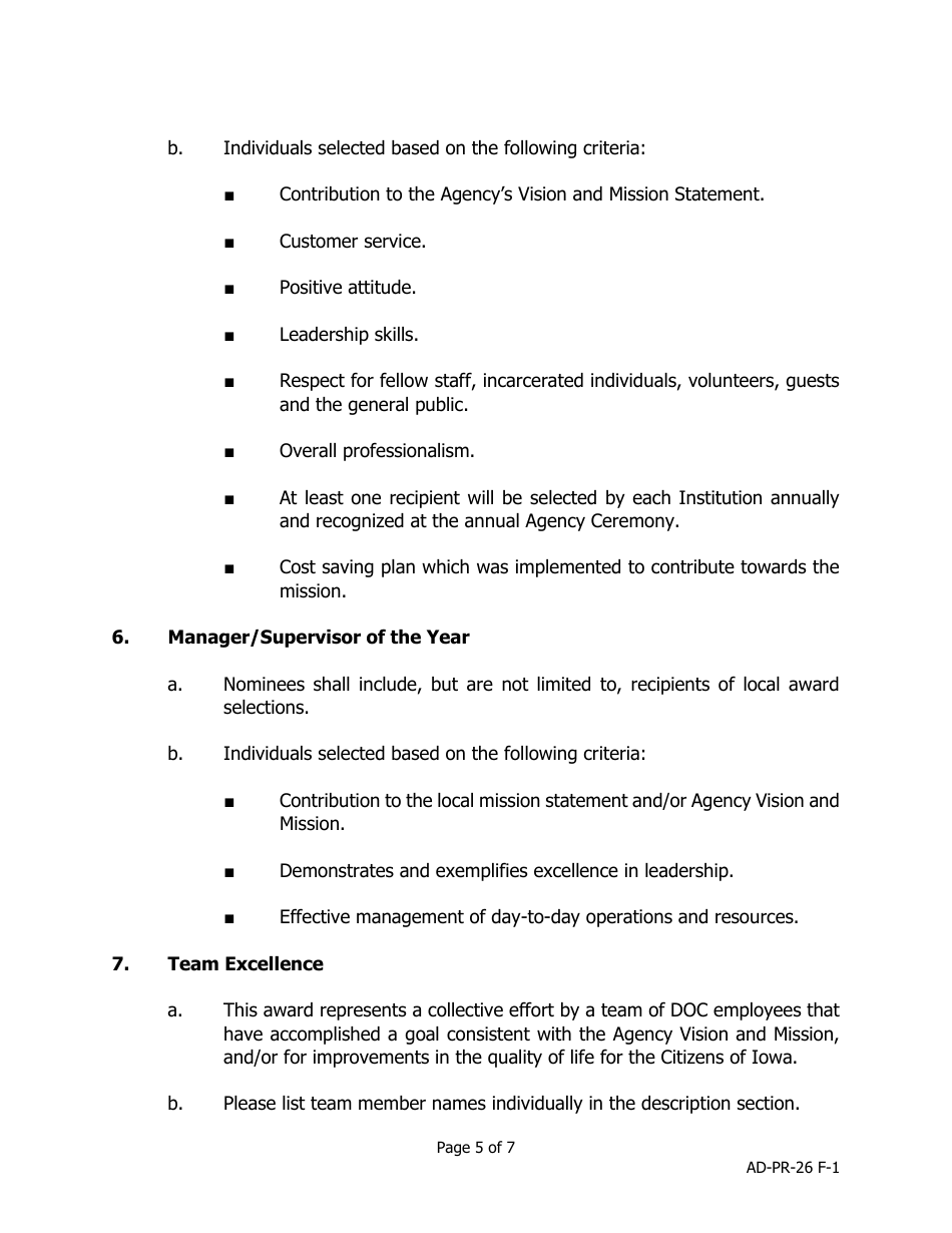 Agency Employee Recognition - Iowa, Page 5