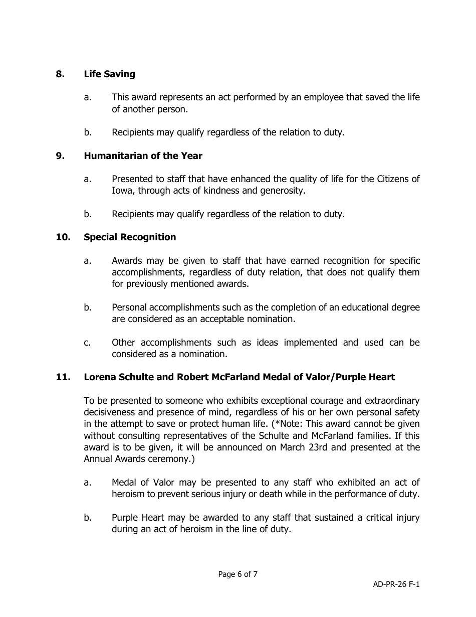 Agency Employee Recognition - Iowa, Page 6