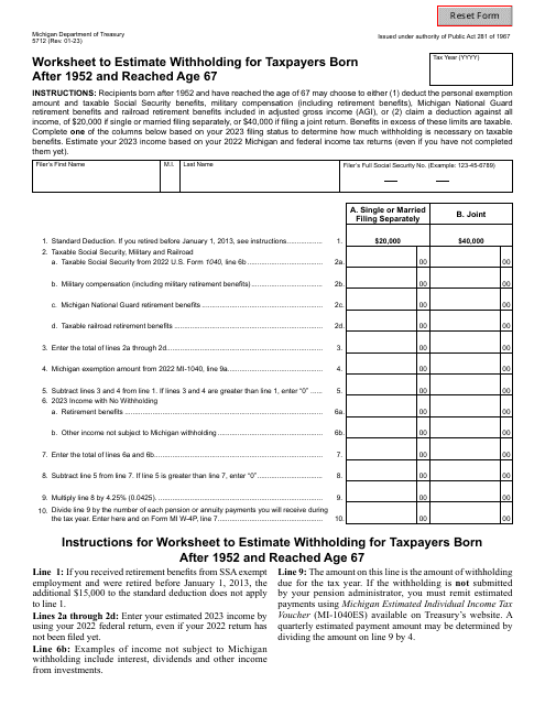Form 5712  Printable Pdf