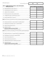 Form MI-1040D Adjustments of Capital Gains and Losses - Michigan, Page 2