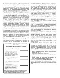 Instructions for Form 3423 Schedule 1 Additions and Subtractions - Michigan, Page 5