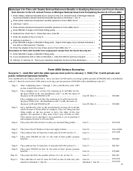 Instructions for Form 4884 Pension Schedule - Michigan, Page 5
