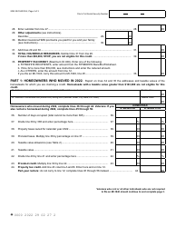 Form MI-1040CR-2 Michigan Homestead Property Tax Credit Claim for Veterans and Blind People - Michigan, Page 2
