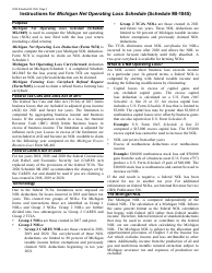 Form MI-1045 Net Operating Loss - Michigan, Page 2