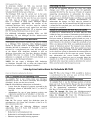 Form MI-1045 Net Operating Loss - Michigan, Page 3