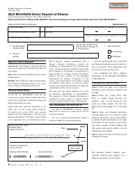 Document preview: Form 3174 Direct Deposit of Refund - Michigan, 2022