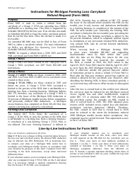Form 5603 Michigan Farming Loss Carryback Refund Request - Michigan, Page 3