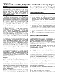Form 5792 Michigan First-Time Home Buyer Savings Program - Michigan, Page 2