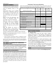 Form 807 Michigan Composite Individual Income Tax Return - Michigan, Page 10
