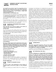 Maryland Form 502X (COM/RAD019) Amended Tax Return - Maryland, Page 9
