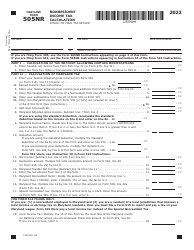 Maryland Form 505NR (COM/RAD-318) Nonresident Income Tax Calculation - Maryland