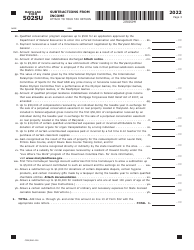 Maryland Form 502SU (COM/RAD-026) Subtractions From Income - Maryland, Page 3