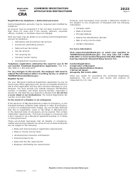 Maryland Form CRA (COM/RAD-093) Combined Registration Application - Maryland, Page 7