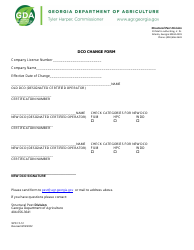 Document preview: Form SPS13-12 Dco Change Form - Georgia (United States)
