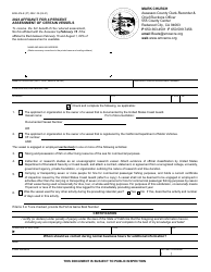 Form BOE-576-E Affidavit for 4 Percent Assessment of Certain Vessels - County of San Mateo, California