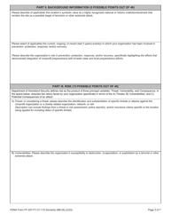 FEMA Form FF-207-FY-21-115 Investment Justification - Nonprofit Security Grant Program, Page 3