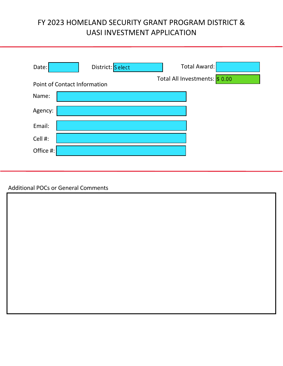 District  Uasi Investment Application - Homeland Security Grant Program - Tennessee, Page 2