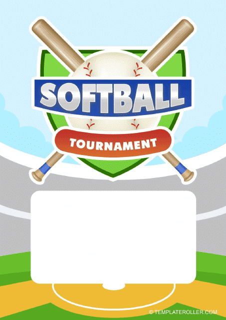 Softball Flyer Template - Eye-catching design for your softball event promotion on Templateroller.com
