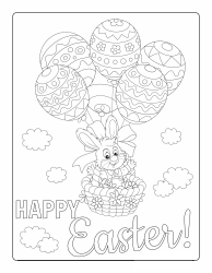 Document preview: Easter Coloring Page - Sky
