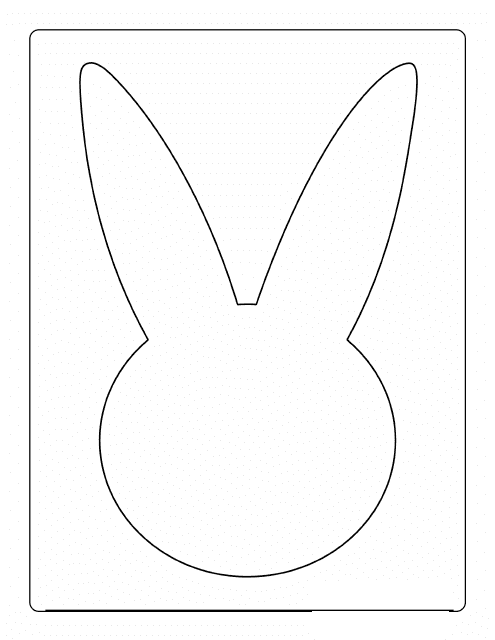 Easter Bunny Template - Head