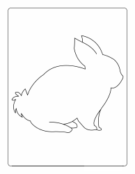 Document preview: Easter Bunny Template - Big Rabbit