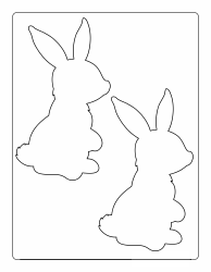Document preview: Easter Bunny Template - Small Rabbits