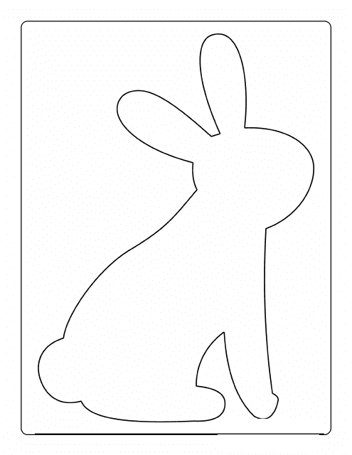 Easter Bunny Template - Big Easter Bunny