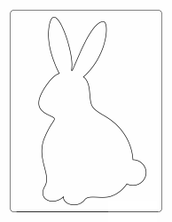 Document preview: Easter Bunny Template - One Easter Bunny