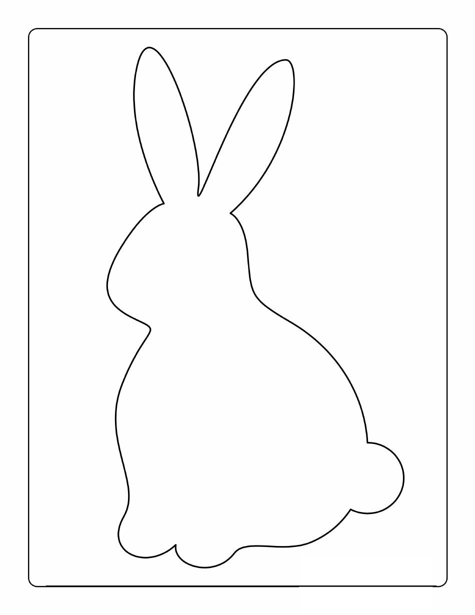 Easter Bunny Template - One Easter Bunny