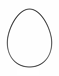 Document preview: Easter Egg Template - One Big Egg