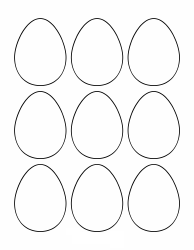 Document preview: Easter Egg Template - Nine Eggs