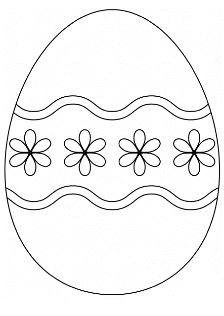 Easter Egg Template - Nice Easter Egg