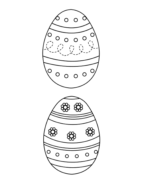 Easter Egg Template | Many Eggs