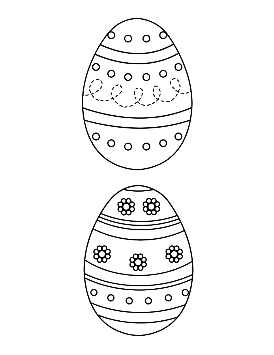 Easter Egg Template Many Eggs Download Printable PDF Templateroller