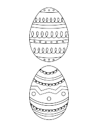 Easter Egg Template - Many Eggs, Page 3