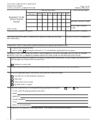 Form SSA-11-BK Request to Be Selected as Payee