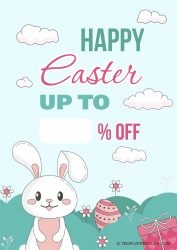 Document preview: Easter Flyer Template - Bunny