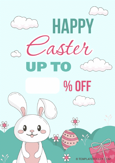 Easter Flyer Template - Bunny