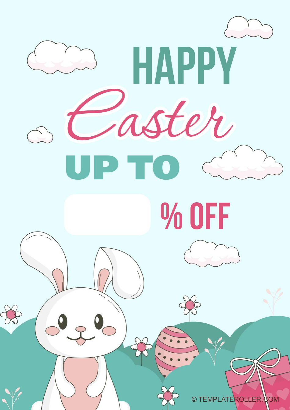 Easter Flyer Template - Bunny Download Printable PDF | Templateroller