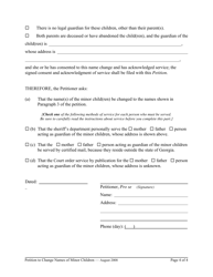 Petition to Change Name(S) of Minor Child(Ren) - Georgia (United States), Page 4