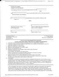 Form PCF0102 Excavation Type 1a Application - Palm Beach County, Florida, Page 2